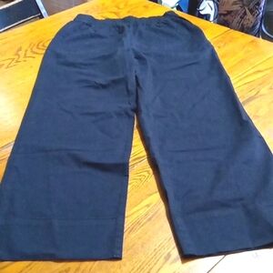 EVERLANE Womens Pants MEDIUM Slacks Trousers BLACK  Pull On Casual Work NEW